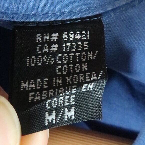 GREG NORMAN COLLECTION BLUE BUTTON DOWN LONG SLEEVE SHIRT MENS SIZE MEDIUM - Picture 3 of 8